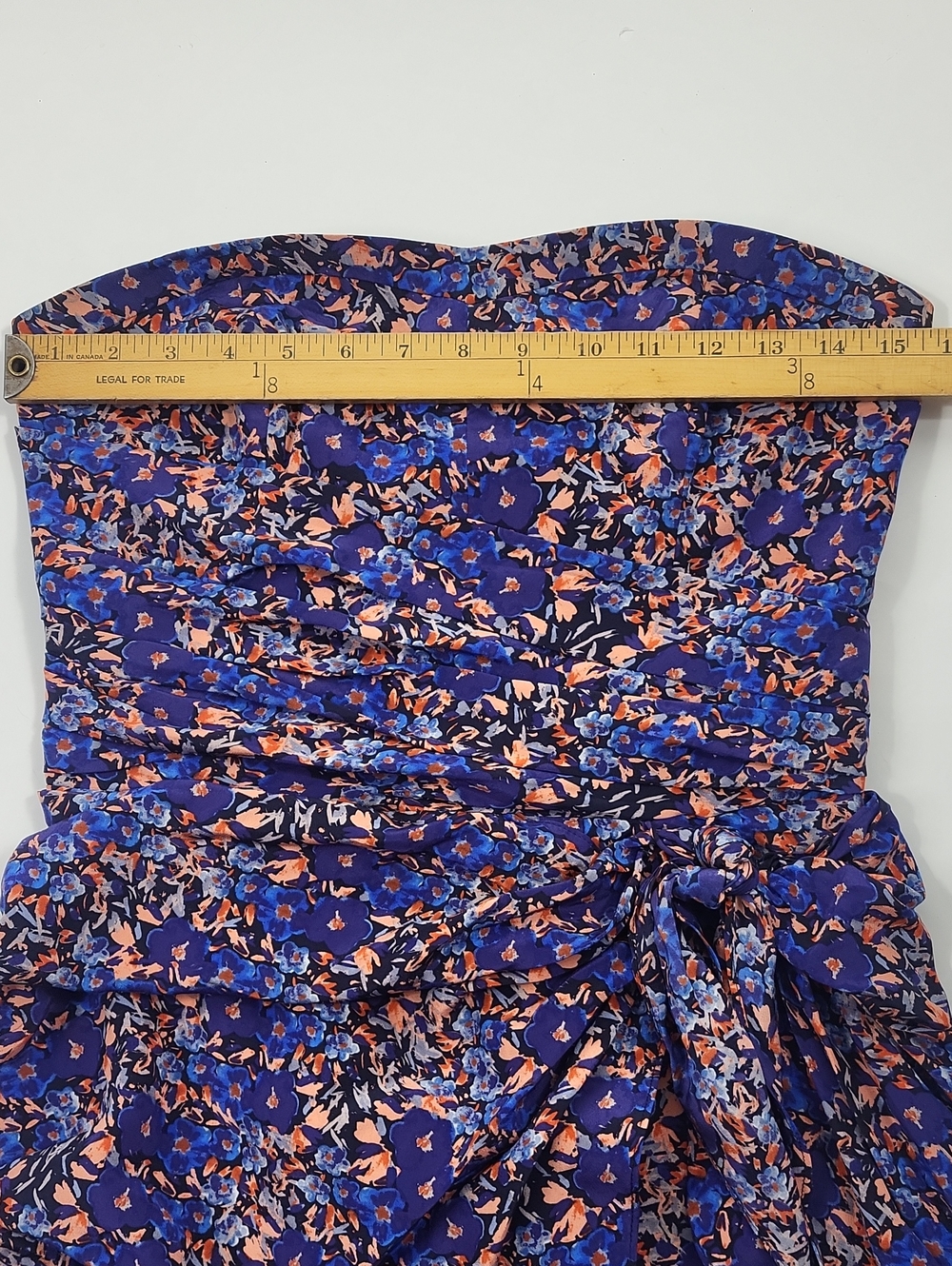 Club Monaco Silk Strapless Dress, Size 8 - Picture 8 of 8